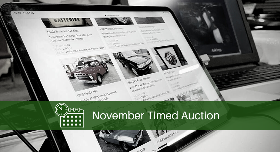 November Timed Auction